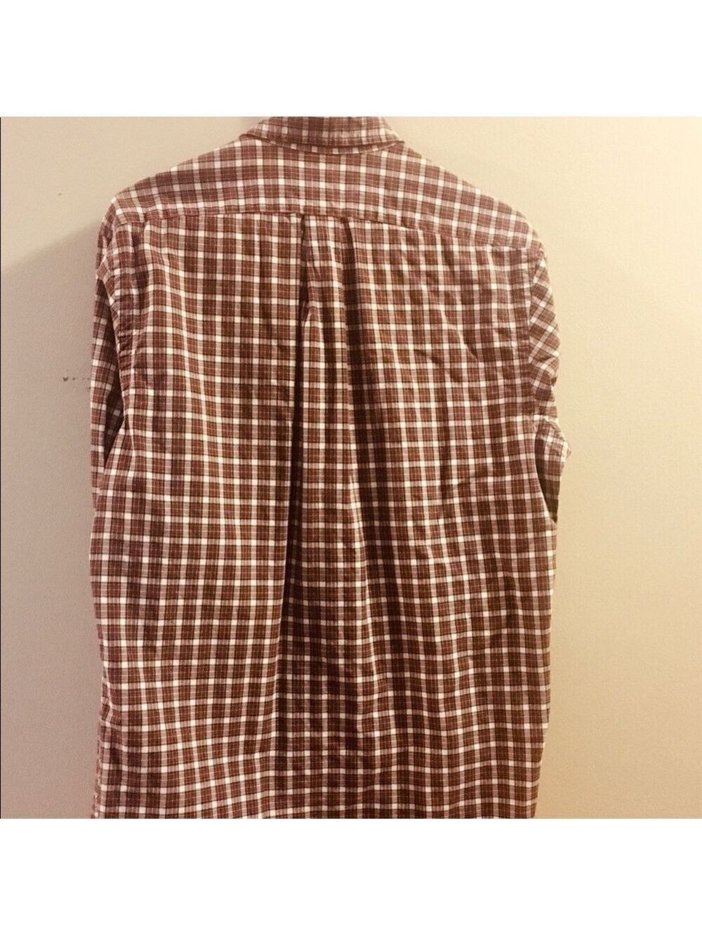 Ralph Lauren Men Red White Green Plaid Button Down - Picture 4 of 6